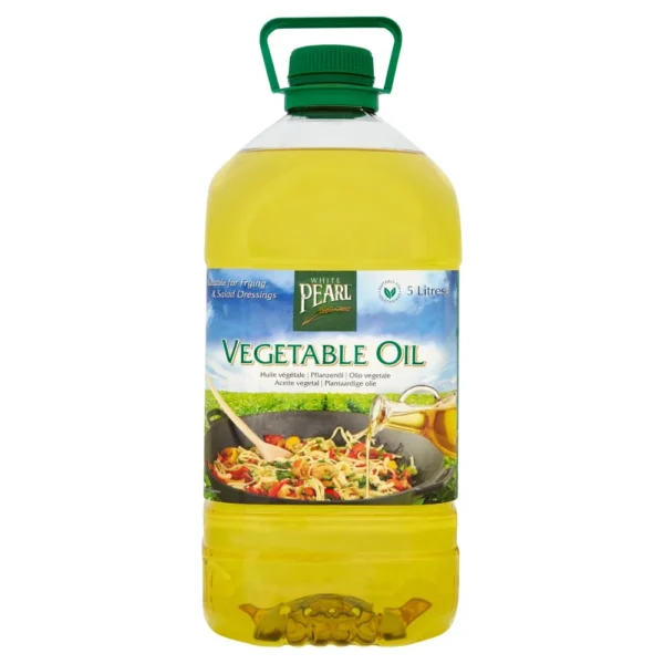 White Pearl Vegetable Oil 5 Litres 5Ltr × 3